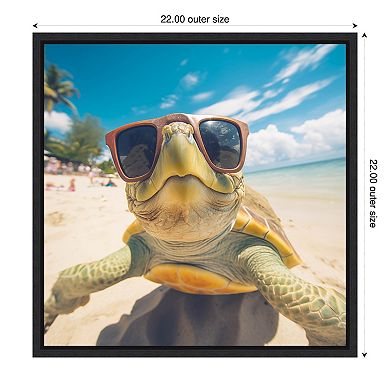 Funny Turtle Selfie by The Creative Bunch Studio