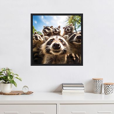 Funny Raccoon Selfie by The Creative Bunch Studio