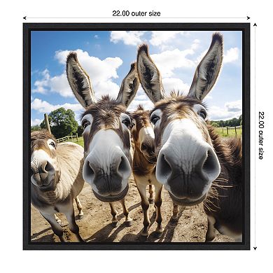 Funny Donkey Selfie by The Creative Bunch Studio