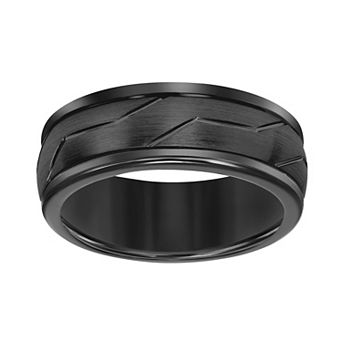 Men's Black Tungsten 8mm Comfort Fit Band