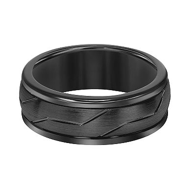 Men's Black Tungsten 8mm Comfort Fit Band