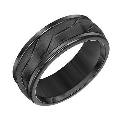 Men's Black Tungsten 8mm Comfort Fit Band