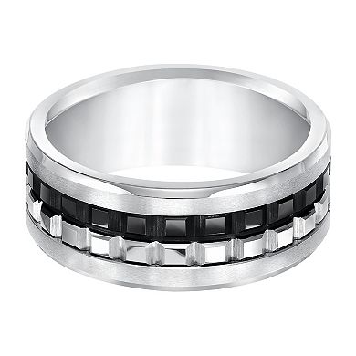 Men's Tungsten 9mm Textured Comfort Fit Band