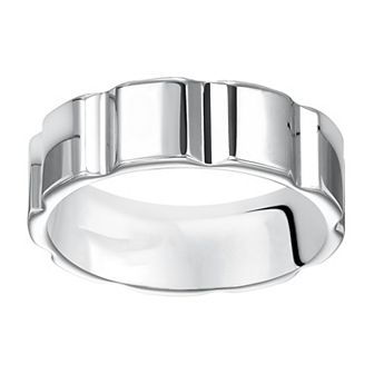 Men's White Tungsten 7mm Comfort Fit Band