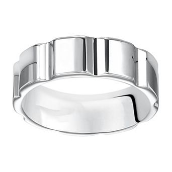 Men's White Tungsten 7mm Comfort Fit Band