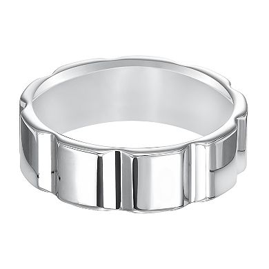 Men's White Tungsten 7mm Comfort Fit Band