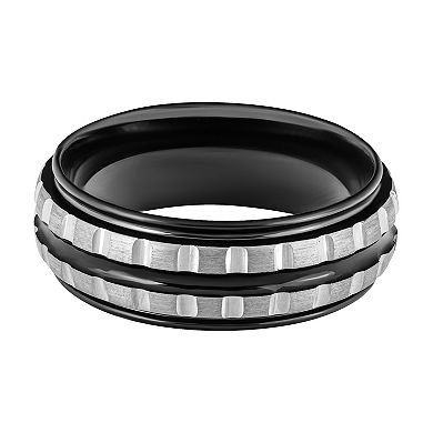 Men's Tungsten Domed 8mm Comfort Fit Band