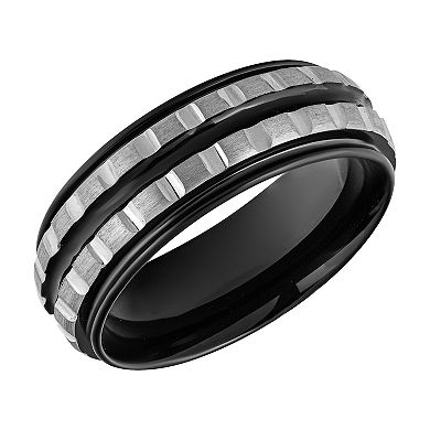Men's Tungsten Domed 8mm Comfort Fit Band
