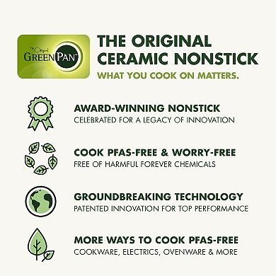 GreenPan Reserve Pro Ceramic Nonstick 10-Inch & 12-Inch Frypan Set