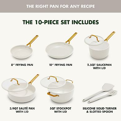 GreenPan Reserve Pro Ceramic Nonstick 10-pc. Cookware Set