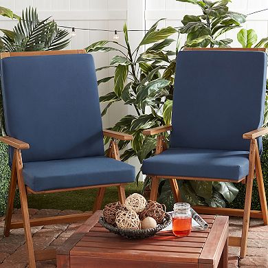 Greendale Home Fashions High Back Outdoor Dining Chair Pad