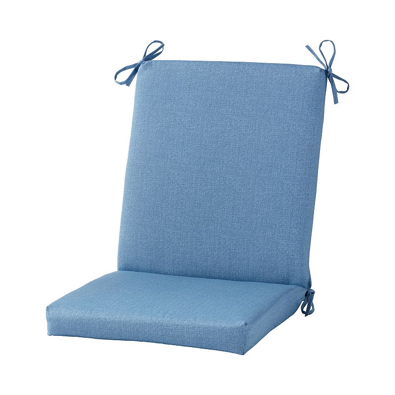 Greendale Home Fashions High Back Outdoor Dining Chair Pad, Blue