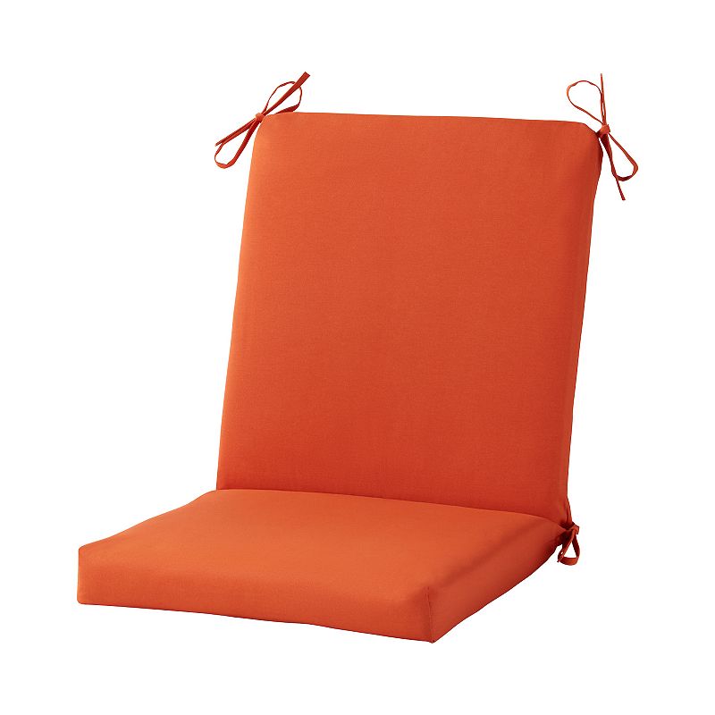 Greendale Home Fashions High Back Outdoor Dining Chair Pad, Red