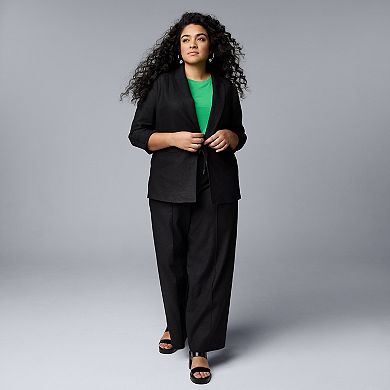 Plus Size Simply Vera Vera Wang Wide Leg Pants