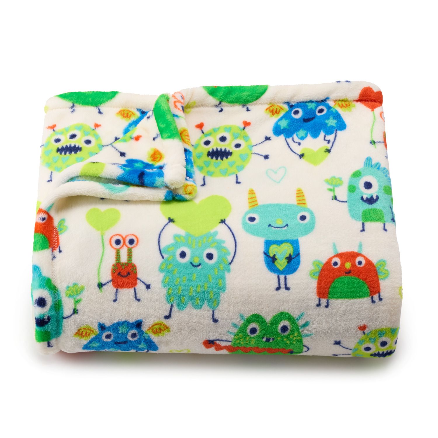 The Big One Kids™ Oversized Supersoft Plush Throw - Monsters