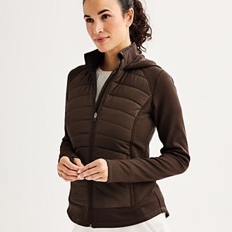 Women's Tek Gear® Hooded Mixed-Media Jacket