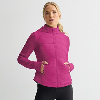 Women's Tek Gear® Hooded Mixed-Media Jacket