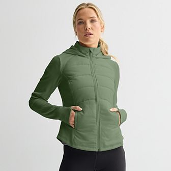 Women's Tek Gear® Hooded Mixed-Media Jacket