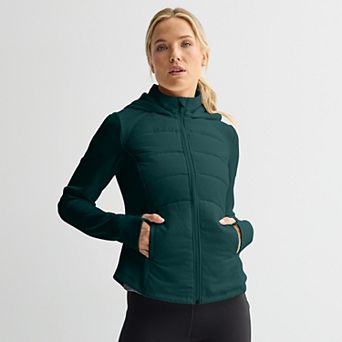 Women's Tek Gear® Hooded Mixed-Media Jacket