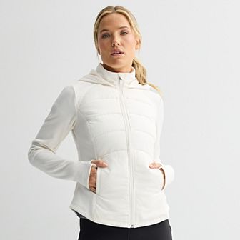 Women's Tek Gear® Hooded Mixed-Media Jacket