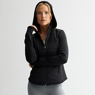 Women's Tek Gear® Hooded Mixed-Media Jacket