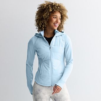 Women's Tek Gear® Hooded Mixed-Media Jacket