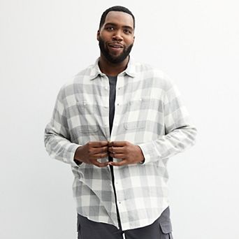 Big & Tall Sonoma Goods For Life® Long Sleeve Flannel Shirt