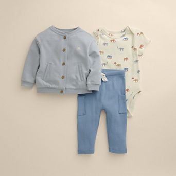 Baby Little Co. by Lauren Conrad 3 pc Bomber Jacket, Pants & Bodysuit Set