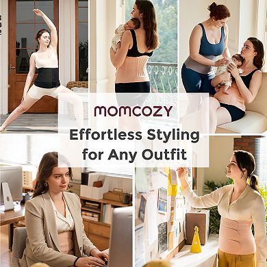 Momcozy 3D Abdomen Lifting & Ergonomic Back Support Abdominal Binder