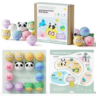 Momcozy Natural & Organic Essential Oil Bath Bombs 14-pc. Set