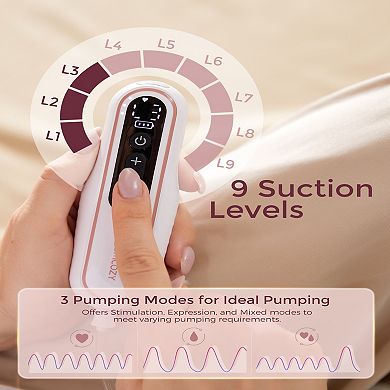 Momcozy Ultra-Light Hands Free Breast Pump V2 Pro