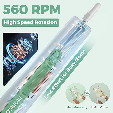 Momcozy 7-in-1 Portable Electric Bottle Brush Set