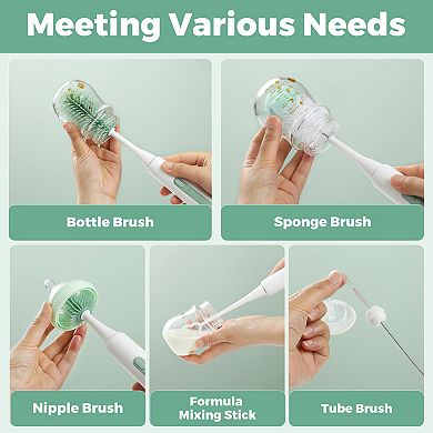 Momcozy 7-in-1 Portable Electric Bottle Brush Set