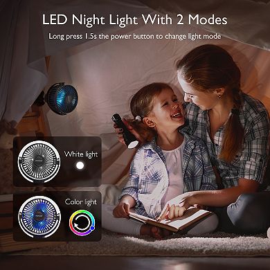 Momcozy Portable Stroller Fan 8000mAh 27-Hour Battery Life