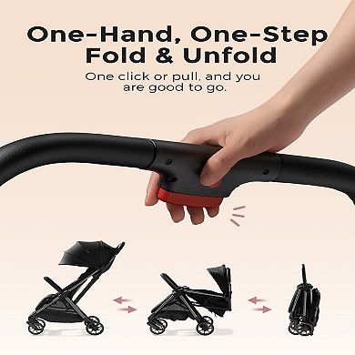 Momcozy ClickGo Lightweight Foldable Frame Stroller