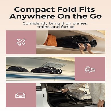 Momcozy ClickGo Lightweight Foldable Frame Stroller