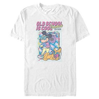 Big & Tall Disney's Mickey Mouse Old School Is Cool Graphic Tee