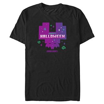 Big & Tall Minecraft Happy Halloween Graphic Tee