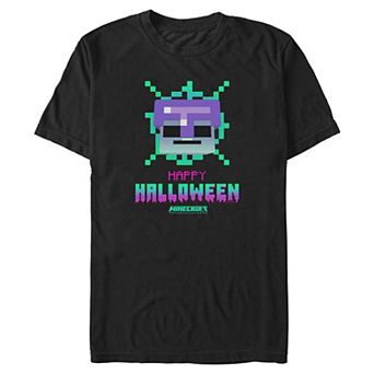 Big & Tall Minecraft Happy Halloween Graphic Tee