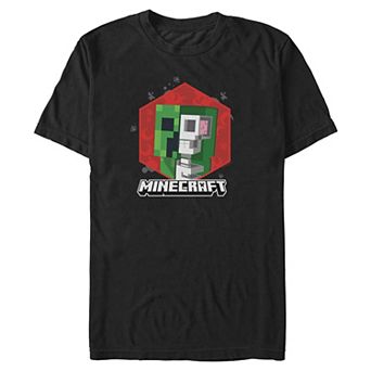 Big & Tall Minecraft Creeper Graphic Tee