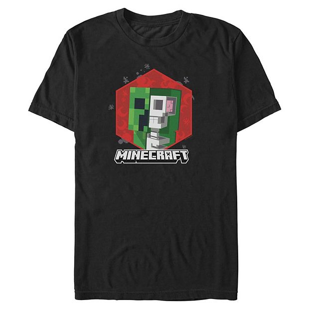 T-shirt creeper inside noir Minecraft | La Redoute