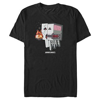 Big & Tall Minecraft Ghast Skeleton Graphic Tee