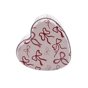 New View Gifts & Accessories Bow Print Heart 4-oz. Tin Candle