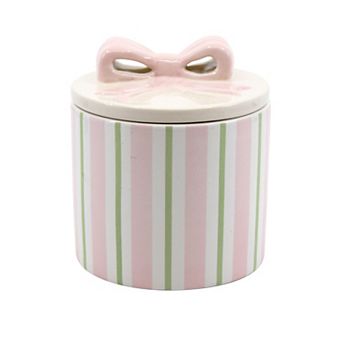 New View Gifts & Accessories Ceramic Jar with Bow & Lid