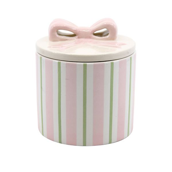 New View Gifts & Accessories Ceramic Jar with Bow & Lid