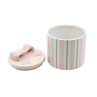 New View Gifts & Accessories Ceramic Jar with Bow & Lid