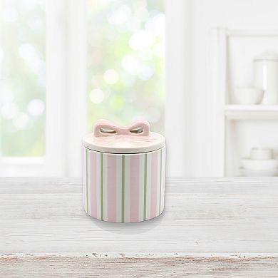 New View Gifts & Accessories Ceramic Jar with Bow & Lid