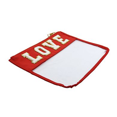 New View Gifts & Accessories Love Patch Zipper Pouch