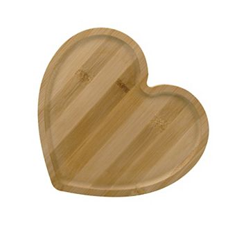 New View Gifts & Accessories Heart Shaped Bamboo Serving Board