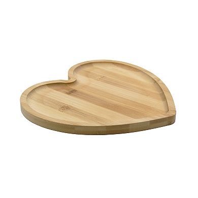New View Gifts & Accessories Heart Shaped Bamboo Serving Board